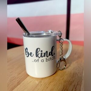Funny “Be Kind” Mini Tumbler Shotglass w/ Keychain Clip NEW!​​​